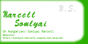 marcell somlyai business card